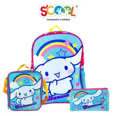 SCOOL - Set Mochila Oficio 1 Bolsillo Kombat Cinnamoroll