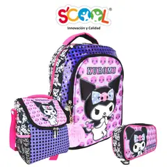 SCOOL - Set Mochila Tod Oficio 3d Magic Kuromi