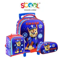 SCOOL - Set Maleta Mediana A4 3d Magic Paw Patrol H