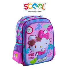 SCOOL - Mochila 2 Bolsillos Oficio 3d Magic Hello Kitty