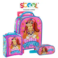 SCOOL - Set Maleta Mediana A4 Magic Premium Paw Patrol M