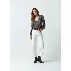 NAF NAF - Blusa Manga Larga Casual Mujer
