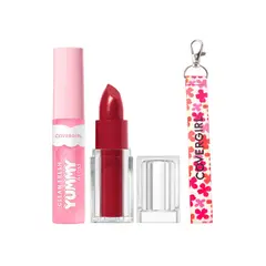 COVERGIRL - Set Labial Clean Lip Color Crimson Doll + Yummy Gloss Sugar Poppy