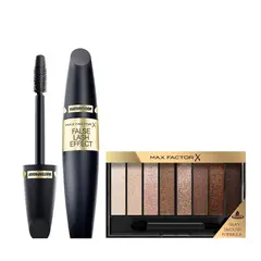 MAX FACTOR - Set Máscara De Pestañas False Lash Effect Waterproof + Sombras Masterpiece Capuccino