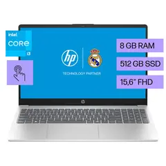 Laptop 8gb Ram 512gb Ssd 15.6" Pantalla Táctil Fhd Windows 11 15-fd0131la