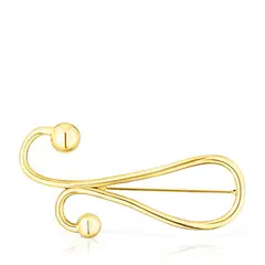 TOUS - Broche Con Baño De Oro Sobre Plata