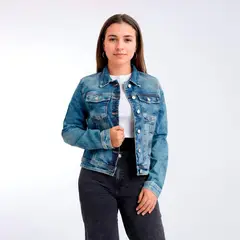 KANSAS - Casaca Denim Mujer