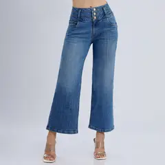 KANSAS - Jean Culotte Algodón Mujer