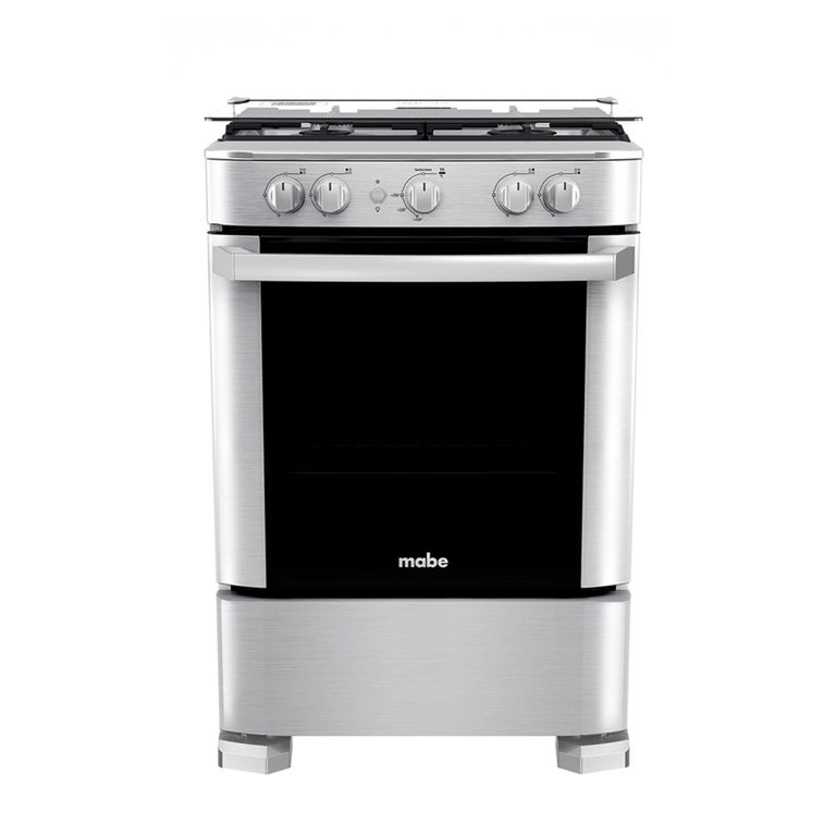 Cocina De Piso A Gas De 60 Cm Inox Mabe-cmp6035fx1