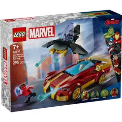 LEGO - Bloques deportivo De Iron Man Y Black Panther Vs. Hulk Rojo