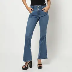 MOSSIMO - Jean Flare Algodón Mujer