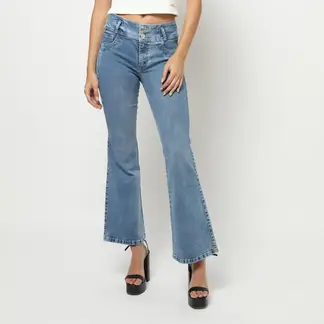 MOSSIMO - Jean Flare Tiro Alto Mujer Mossimo.