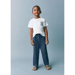 MANGO KIDS - Pantalón Bebé Niña Algodón Mango