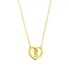 MAISHA - Collar Amor Infinito Bañado en Oro Fino