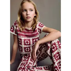 MANGO KIDS - Pantalon Niña Algodón Mango