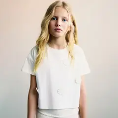 MANGO KIDS - Polo Niña Manga Corta Algodón