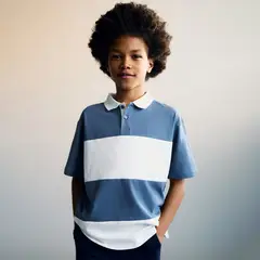 MANGO KIDS - Polo Niño Manga Corta Algodón