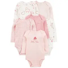 CARTER'S - Body Pack X6 Bebé Niña Carters
