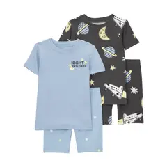 CARTER'S - Pijama 4 Piezas Bebé Niño Carters