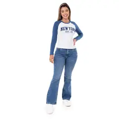 PIONIER - Pantalón Algodón Flare Mujer