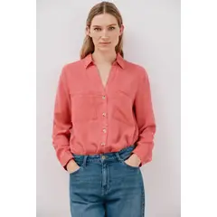 CORTEFIEL - Blusa Manga Larga Casual Mujer