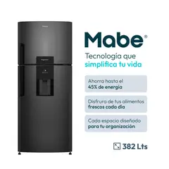 Mabe - Refrigeradora No Frost 382L Black Steel RMP415ZPC