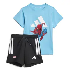 ADIDAS - Conjunto Polo y Short Algodón Bebé Niño Marvel Spiderman