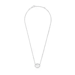 TOUS - Collar Plata Placa Mama 45 cm