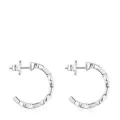 TOUS - Aretes Plata 1Le y Eslabones 174 mm