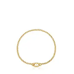 TOUS - Pulsera Oro Cadena Oval 17,5 cm
