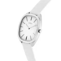 TOUS - Reloj Acero Correa Piel Blanca