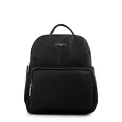 AMPHORA - Mochila Manchester Negro Y Textura