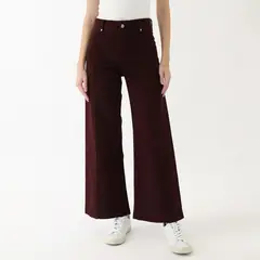 KAYRA POBLET - Jean Wide Leg Tiro Alto Mujer