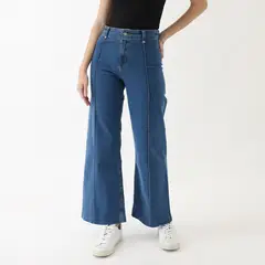 KAYRA POBLET - Jean Wide Leg Tiro Alto Mujer