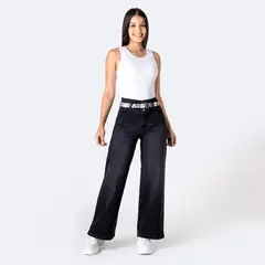PIONIER - Jean Wide Leg Tiro Alto Mujer