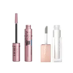 MAYBELLINE - Pack Maybelline: Máscara De Pestañas Sky High + Brillo Labial Lifter Gloss Pearl