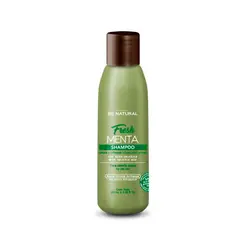 BE NATURAL - Shampoo Para Cabello Con Caspa Y Graso Fresh Menta 100ml