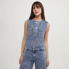 CAPITTANA - Chaleco Denim Mujer FalabellaxCapittana