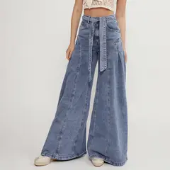 CAPITTANA - Jean Wide Leg Tiro Alto Mujer FalabellaxCapittana