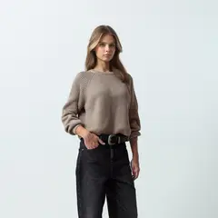 NAF NAF - Chompa 100% Algodón Mujer
