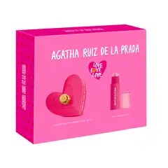 AGATHA RUIZ DE LA PRADA - Set Love Love Love Edt 80ml + 3 In 1 Mup Stick Mujer