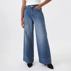 DENIMLAB - Jean Wide 100% Algodón Mujer