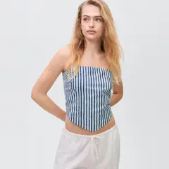 MANGO TEEN - Top 100% Algodón Mujer