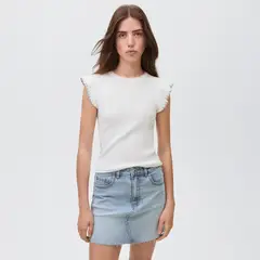 MANGO TEEN - Falda Corta Mujer