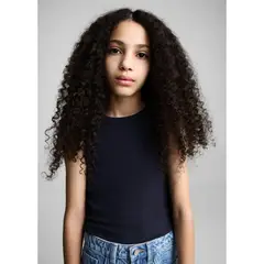 MANGO KIDS - Top Niña Algodón