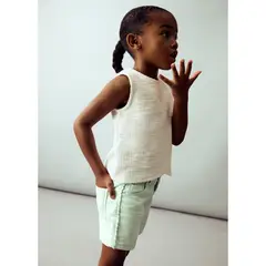 MANGO KIDS - Short Bebé Niña Algodón