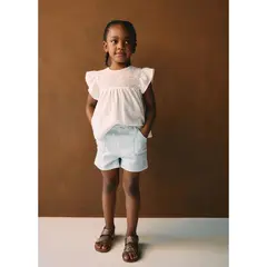 MANGO KIDS - Short Bebé Niña Algodón