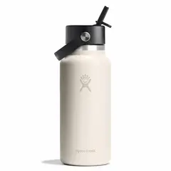 HYDROFLASK - Botella 32 Oz Wide Flex Straw Cap Ivory