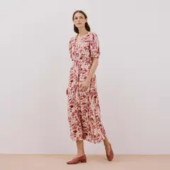 CORTEFIEL - Vestido Largo Casual Mujer