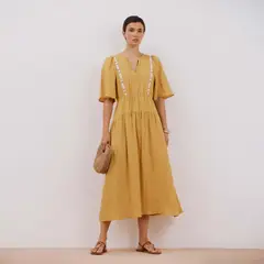 CORTEFIEL - Vestido Largo Casual Mujer